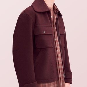 New with tags Uniqlo U Burgundy wool coat Men’s size M